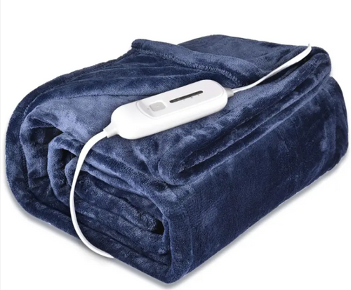 Couverture chauffante à 3 niveaux de sécurité avec température réglable